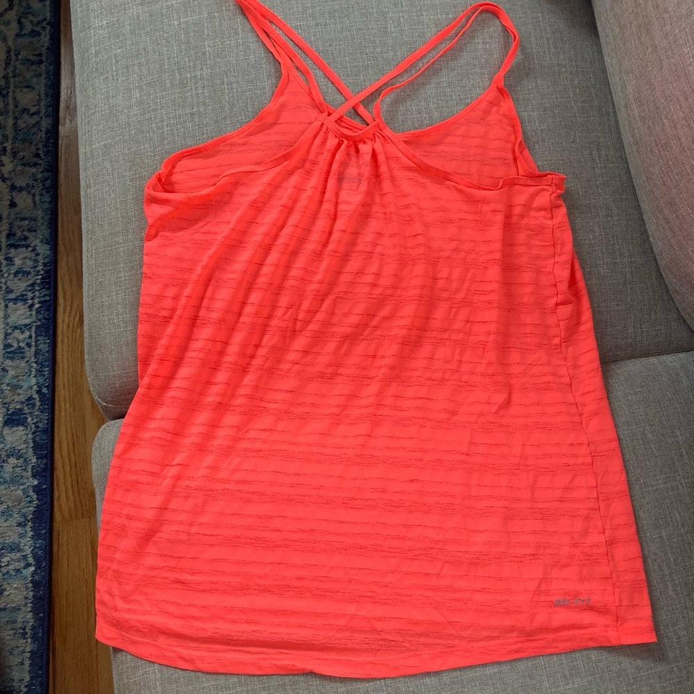 Bright orange Nike dry fit tank